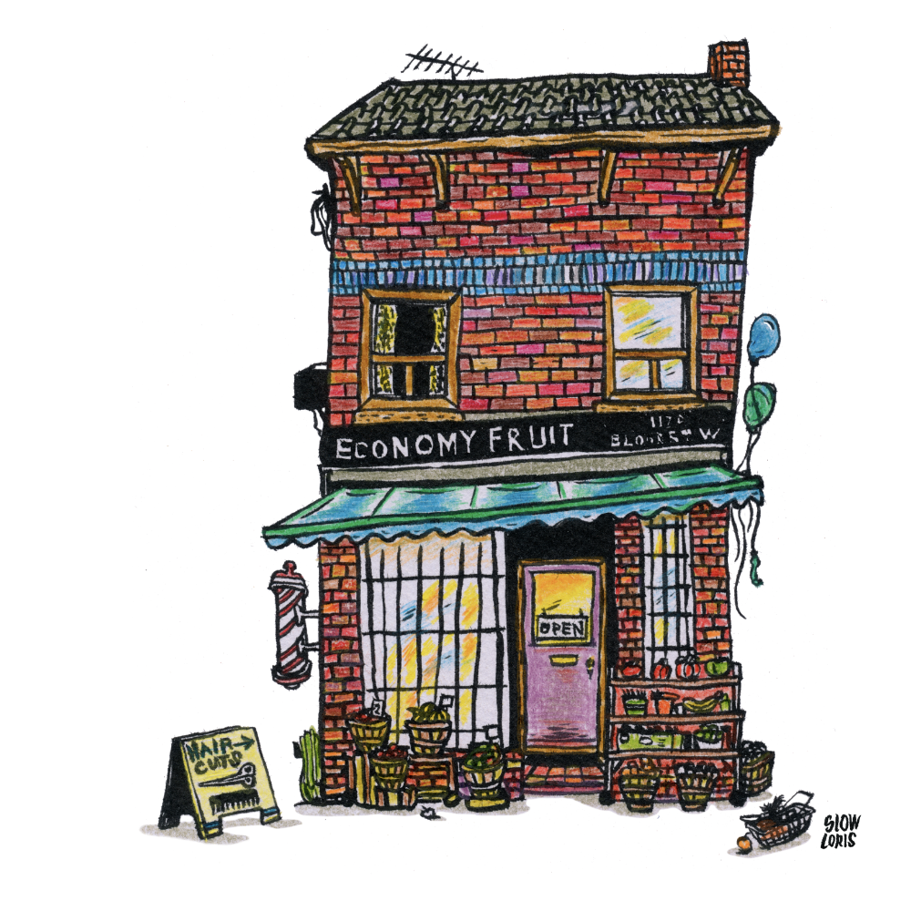 Economy Fruit Stand print