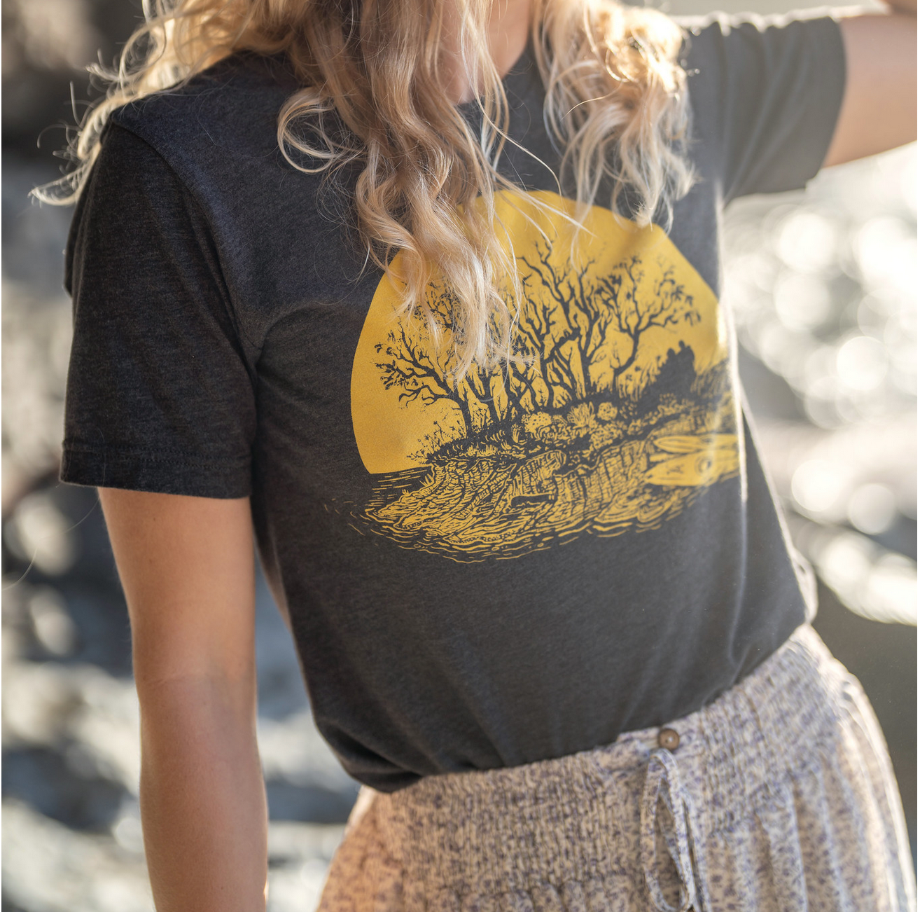 Close up of Kayaker print