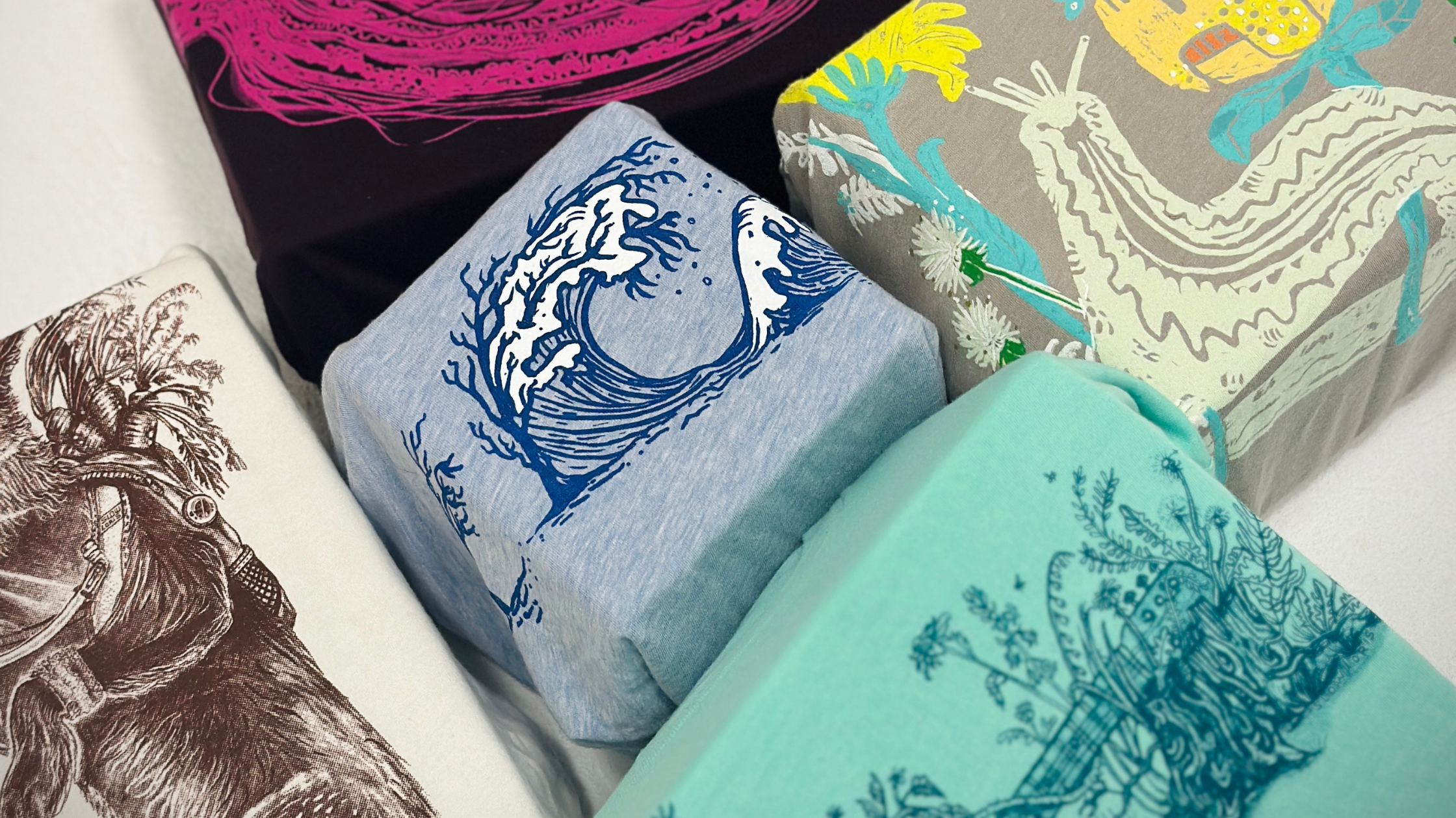 Gift Sustainably: T-Shirts as Furoshiki Wrapping for the Holidays