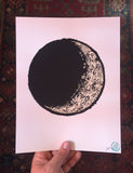Waxing Crescent Moon Art Print