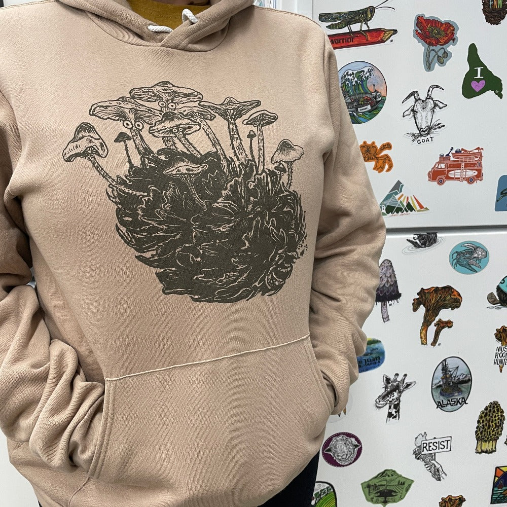 Shroom-Cone Pullover Hoodie – Slow Loris