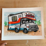 ROAM Camper Art Print