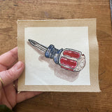 Tiny screwdriver canvas painting