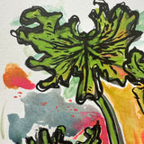 Vibrant plant painting