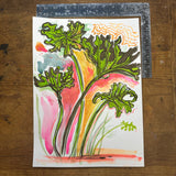 Vibrant plant painting