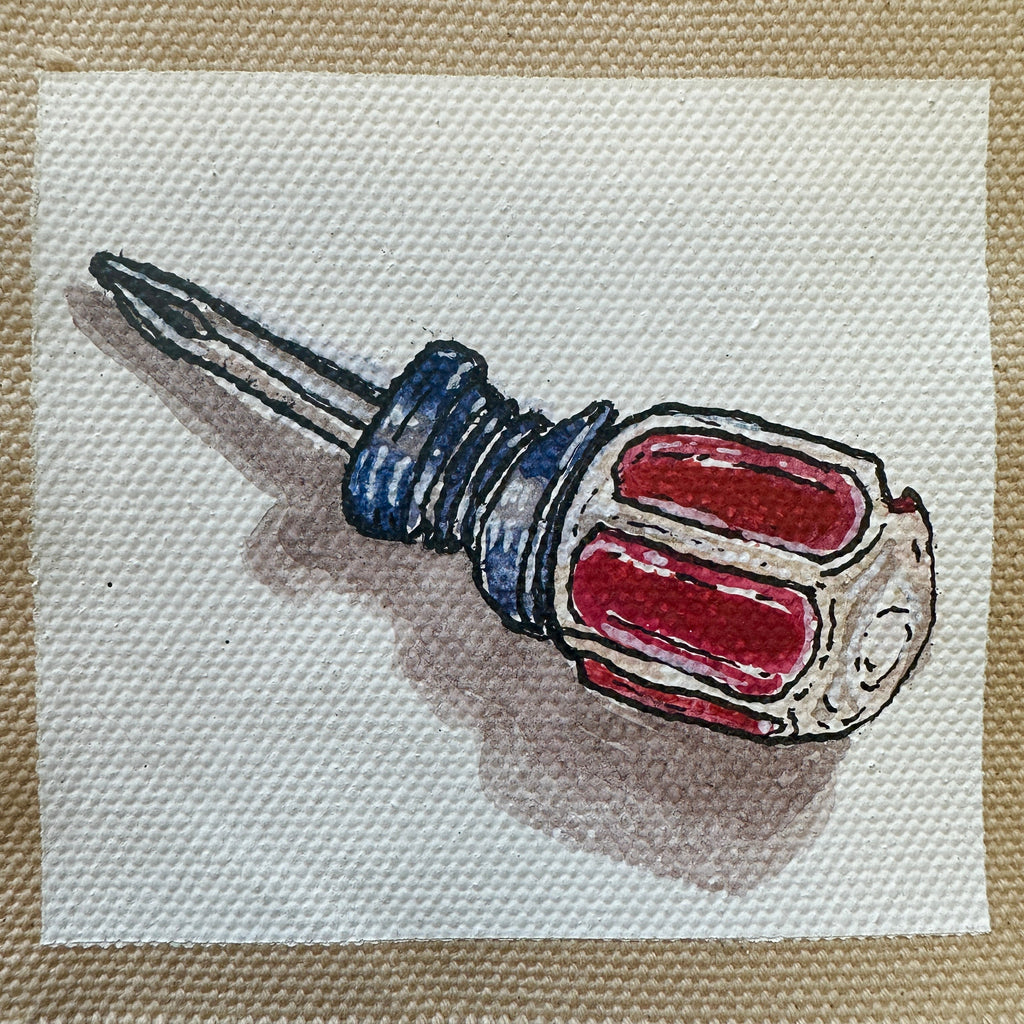 Tiny screwdriver canvas painting