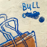 Bull clip painting