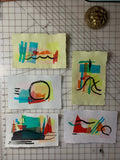 Original Ink and tissue drawings