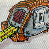 Measuring tape 2 canvas painting
