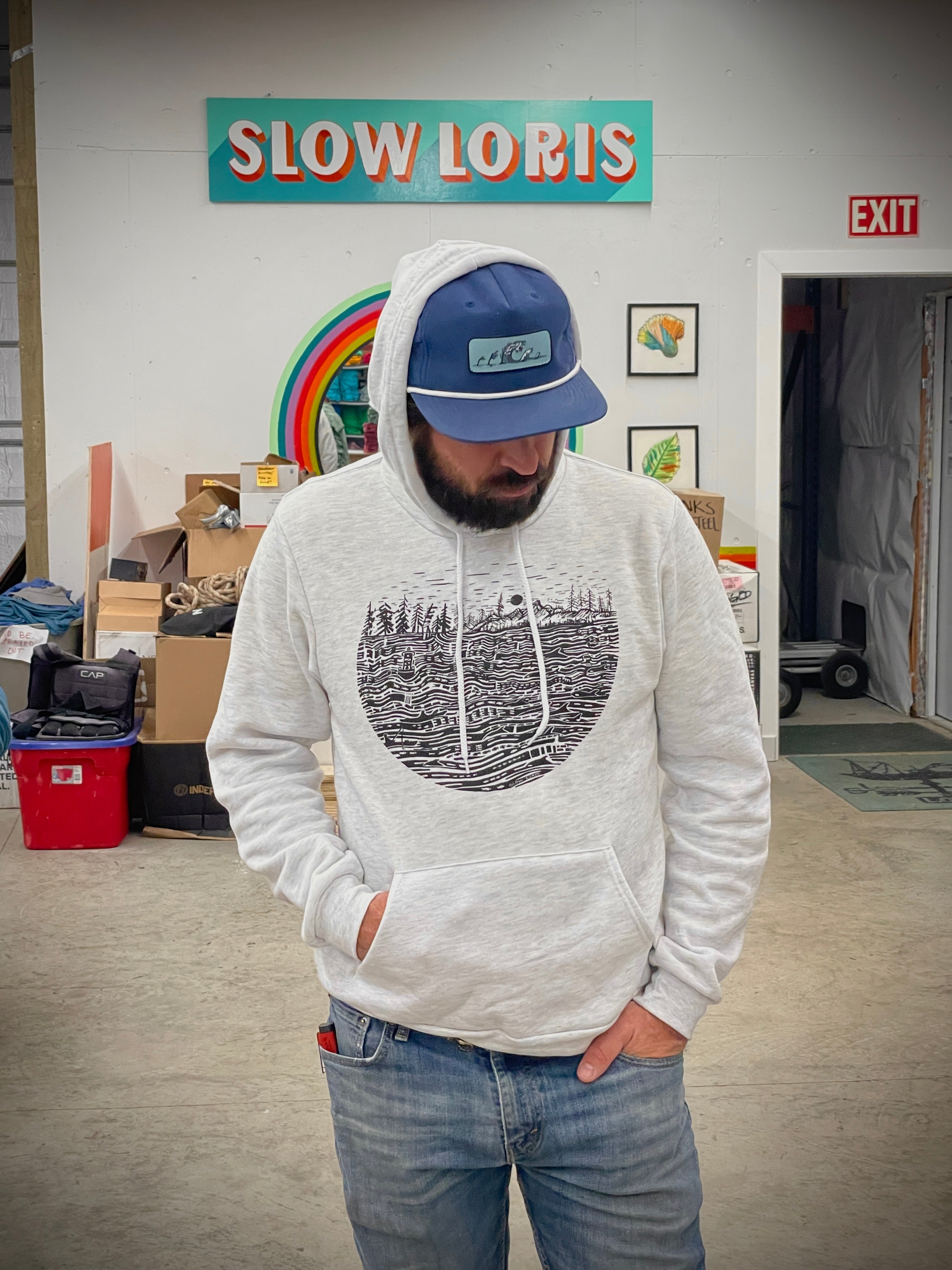 Salish Sea Pullover Hoodie – Slow Loris